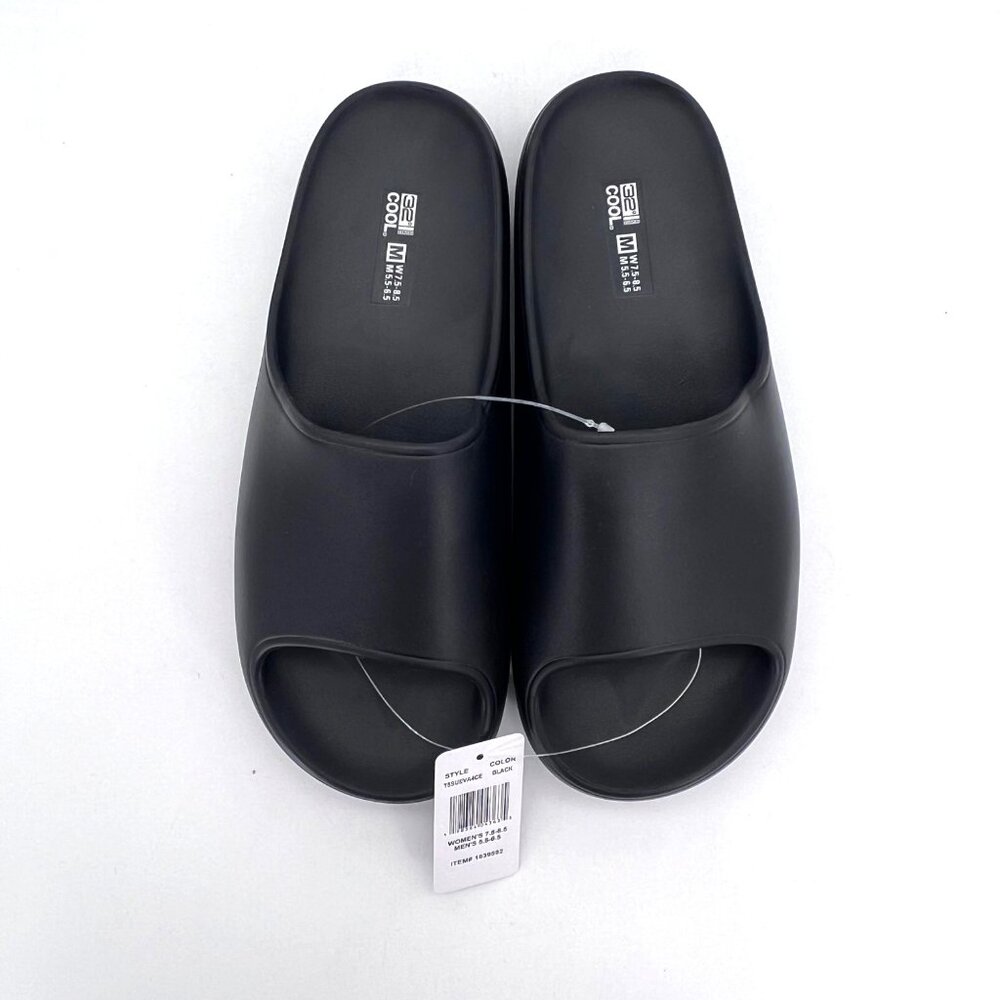 32 Degrees Cool Unisex Black Cushion Slides Womens 7.5-8.5 Mens 5.5-6.5 Size M - Picture 4 of 11
